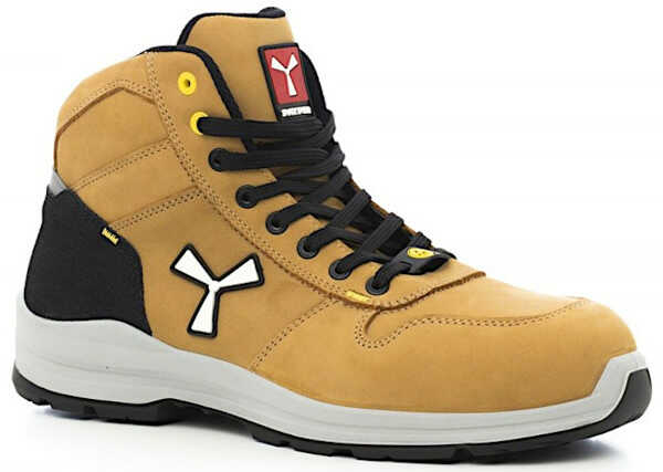 Payper GET FORCE MID S3 ESD SRC Κίτρινα Μποτάκια Ασφαλείας Μπρος-Πλαϊνή Όψη